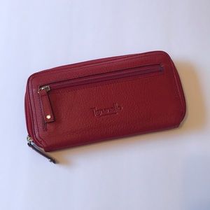 Tignanello Red Genuine Leather Wallet